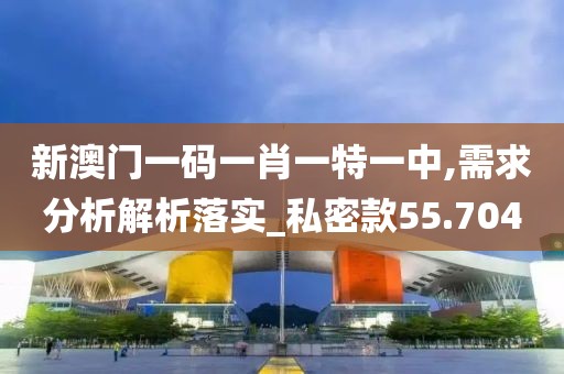 新澳门一码一肖一特一中,需求分析解析落实_私密款55.704