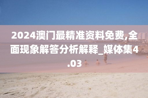 2024澳门最精准资料免费,全面现象解答分析解释_媒体集4.03