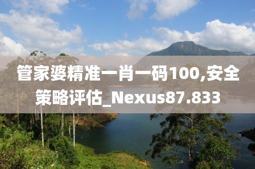 管家婆精准一肖一码100,安全策略评估_Nexus87.833