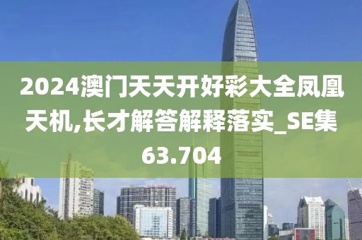 2024澳门天天开好彩大全凤凰天机,长才解答解释落实_SE集63.704