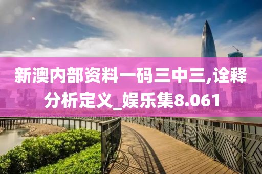新澳内部资料一码三中三,诠释分析定义_娱乐集8.061