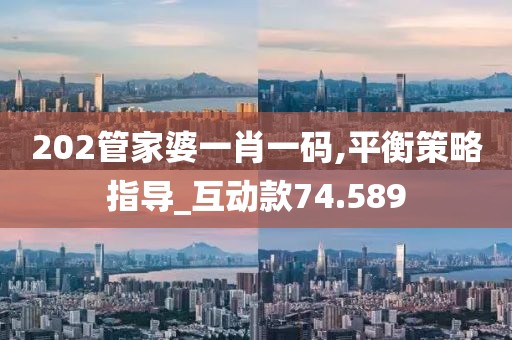 202管家婆一肖一码,平衡策略指导_互动款74.589
