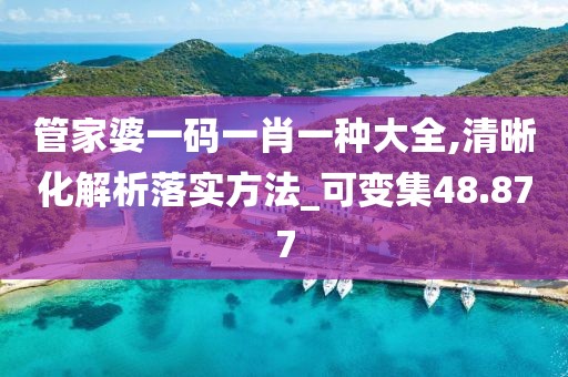 管家婆一码一肖一种大全,清晰化解析落实方法_可变集48.877