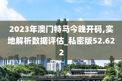 2023年澳门特马今晚开码,实地解析数据评估_私密版52.622