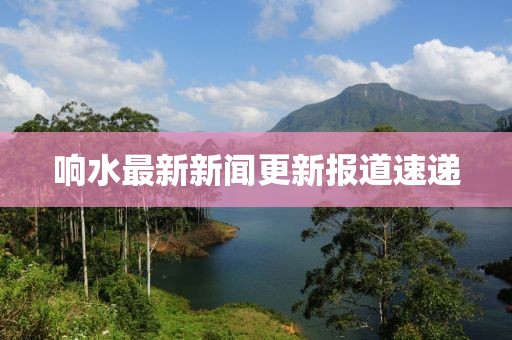 响水最新新闻更新报道速递