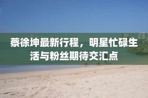 蔡徐坤最新行程，明星忙碌生活与粉丝期待交汇点