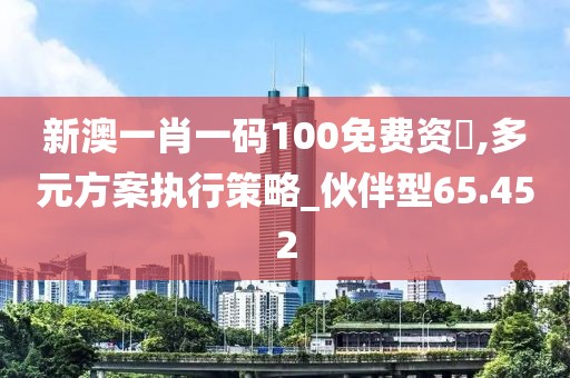新澳一肖一码100免费资枓,多元方案执行策略_伙伴型65.452