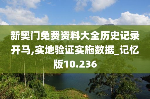 新奥门免费资料大全历史记录开马,实地验证实施数据_记忆版10.236