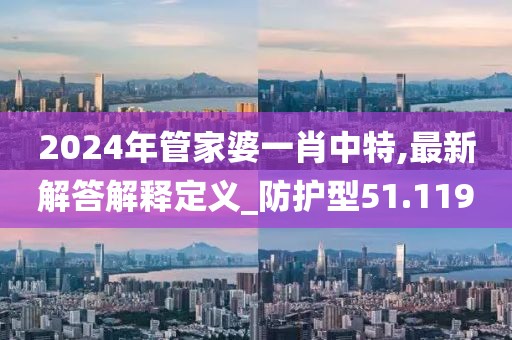 2024年管家婆一肖中特,最新解答解释定义_防护型51.119