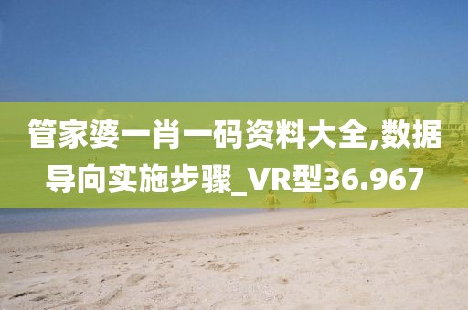 管家婆一肖一码资料大全,数据导向实施步骤_VR型36.967