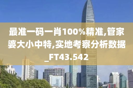 最准一码一肖100%精准,管家婆大小中特,实地考察分析数据_FT43.542