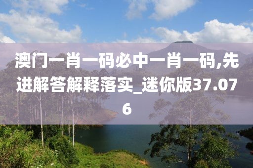 澳门一肖一码必中一肖一码,先进解答解释落实_迷你版37.076