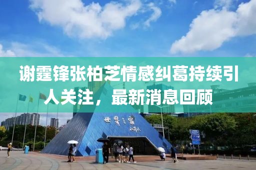 谢霆锋张柏芝情感纠葛持续引人关注，最新消息回顾