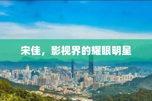 宋佳，影视界的耀眼明星