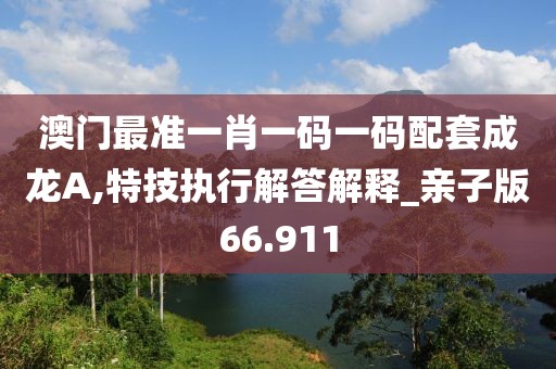 澳门最准一肖一码一码配套成龙A,特技执行解答解释_亲子版66.911